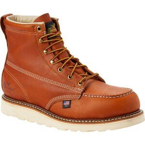 NIB Men's Thorogood 6" Soft Toe Moc-Toe Boots - Color: Brown 86320